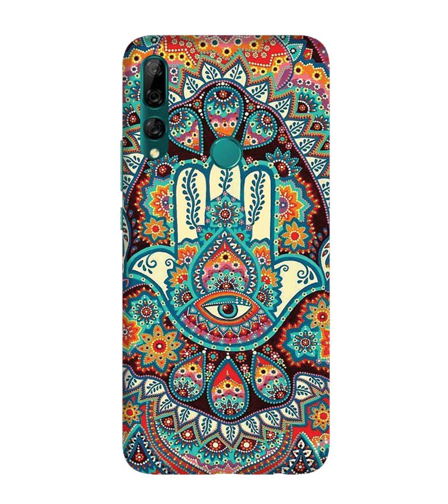 PS1336-Eye Hands Mandala Back Cover for Huawei Y9 Prime (2019)