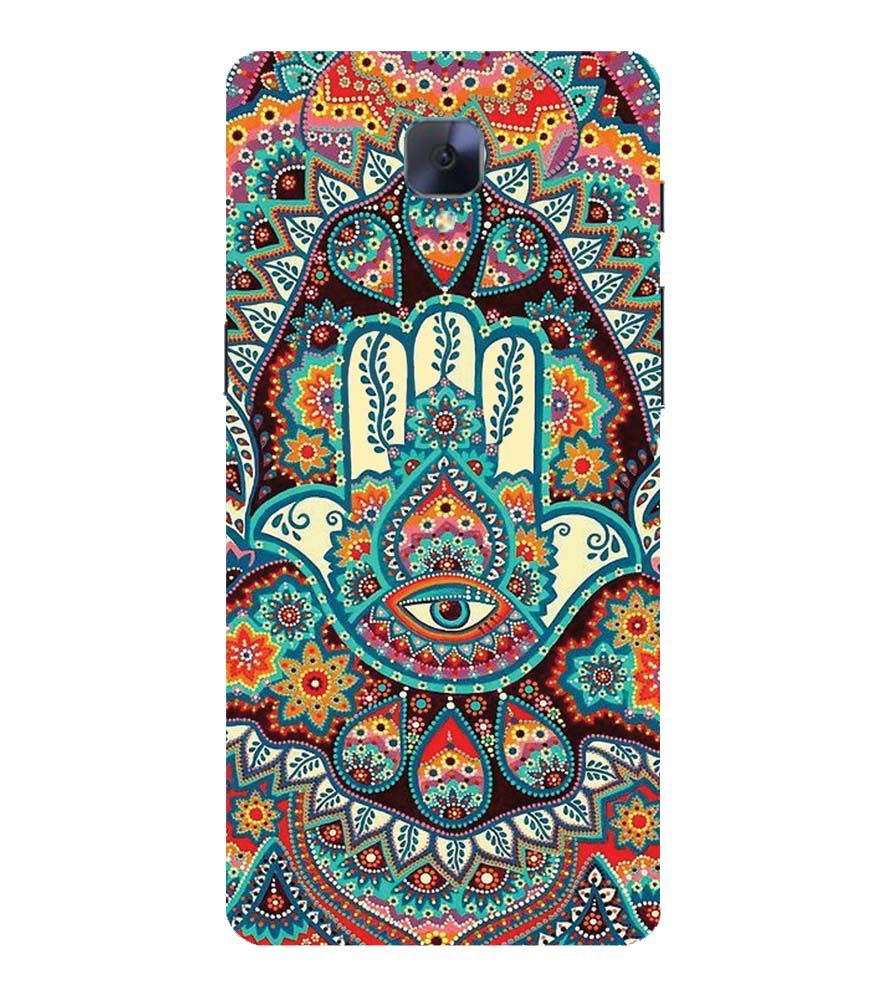 PS1336-Eye Hands Mandala Back Cover for OnePlus 3 and OnePlus 3T