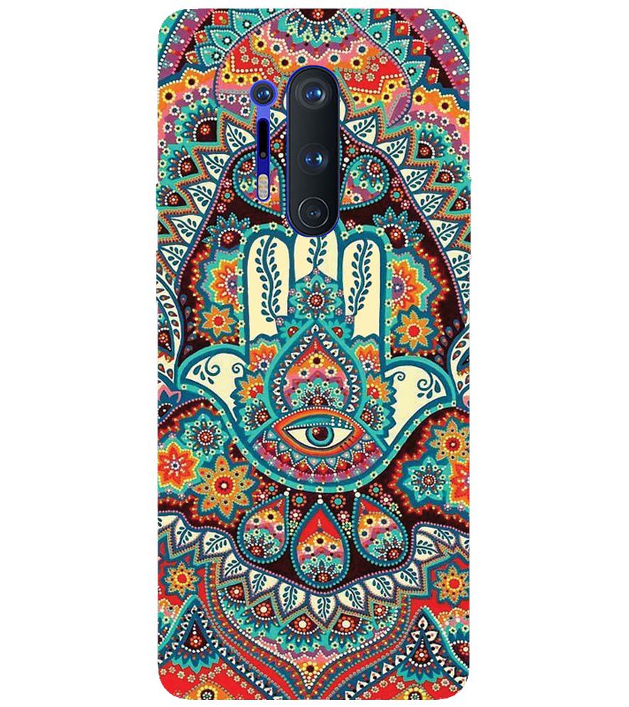 PS1336-Eye Hands Mandala Back Cover for OnePlus 8 Pro