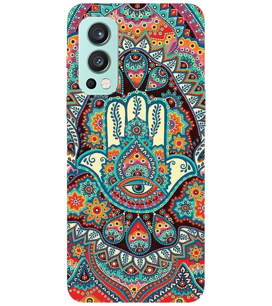 PS1336-Eye Hands Mandala Back Cover for OnePlus Nord 2 5G