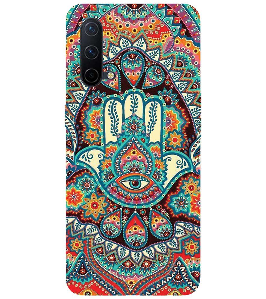 PS1336-Eye Hands Mandala Back Cover for OnePlus Nord CE 5G