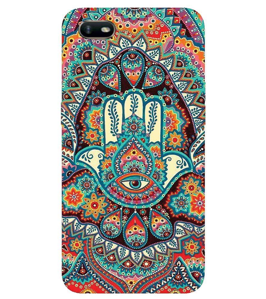 PS1336-Eye Hands Mandala Back Cover for Oppo A1k