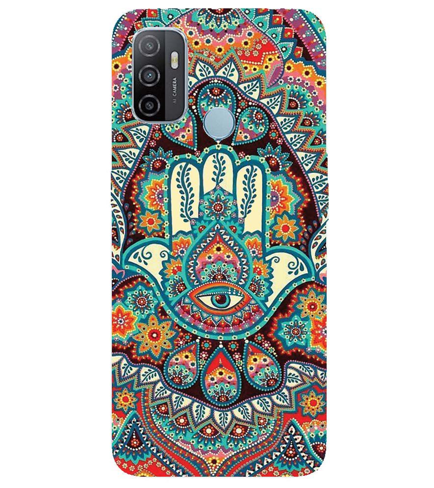 PS1336-Eye Hands Mandala Back Cover for Oppo A53