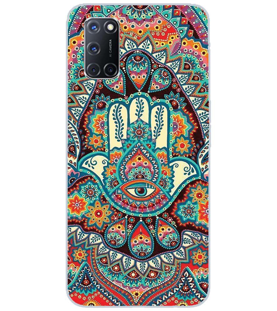 PS1336-Eye Hands Mandala Back Cover for Oppo A72