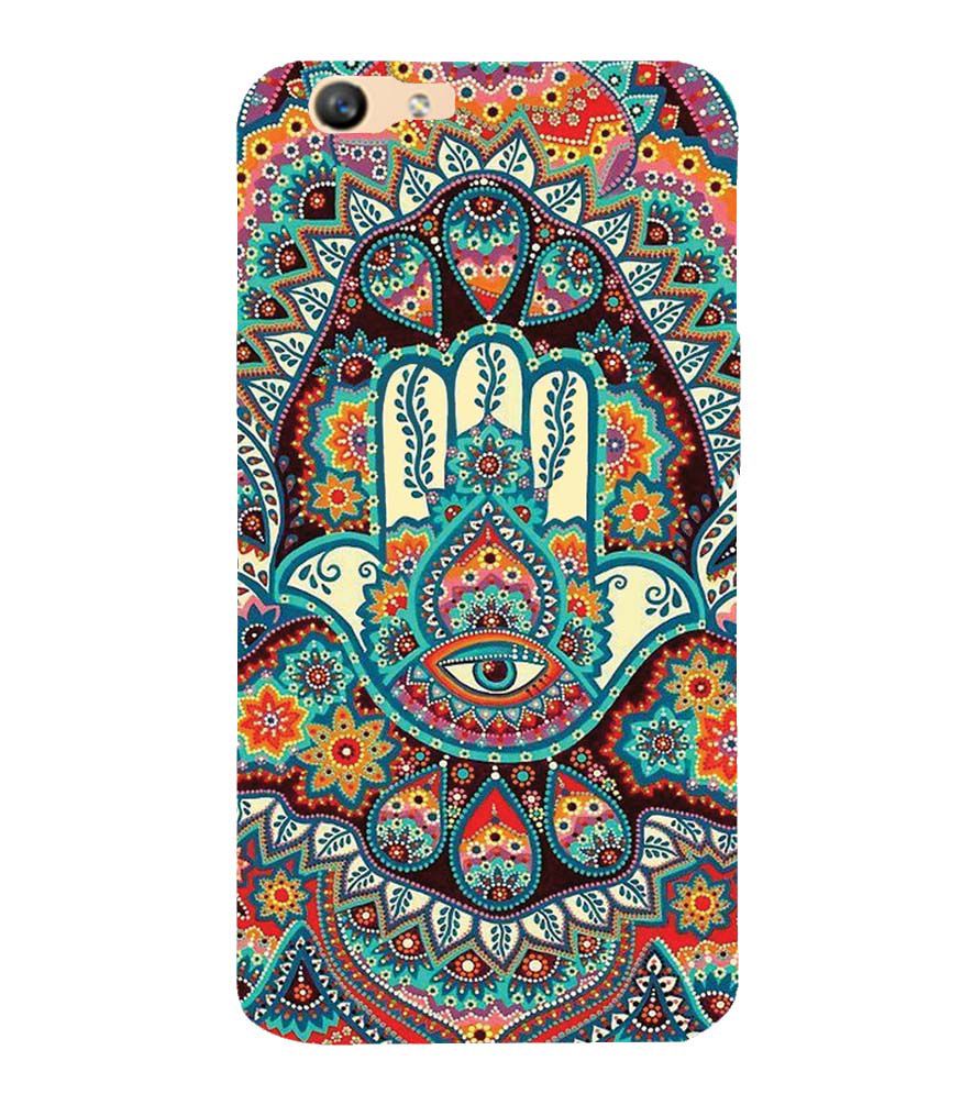 PS1336-Eye Hands Mandala Back Cover for Oppo F1s : A59