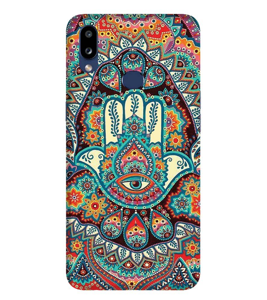 PS1336-Eye Hands Mandala Back Cover for Samsung Galaxy A10s