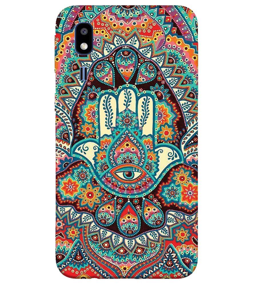 PS1336-Eye Hands Mandala Back Cover for Samsung Galaxy A2 Core