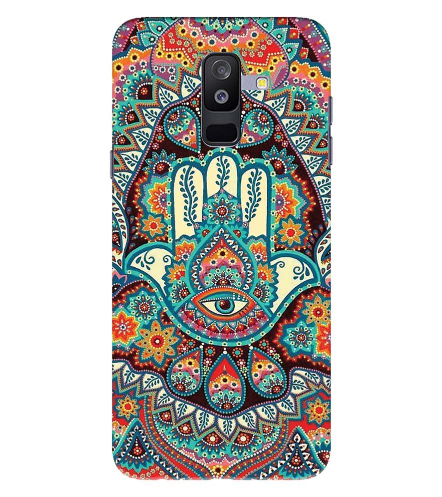 PS1336-Eye Hands Mandala Back Cover for Samsung Galaxy A6 Plus