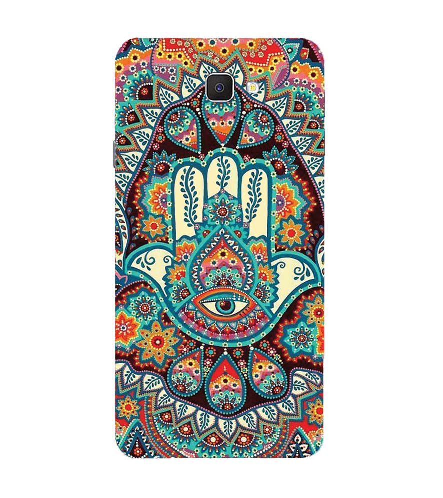 PS1336-Eye Hands Mandala Back Cover for Samsung Galaxy C9 Pro