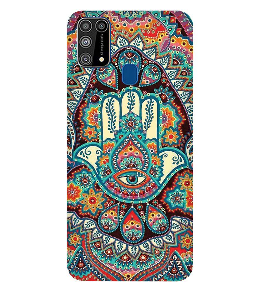 PS1336-Eye Hands Mandala Back Cover for Samsung Galaxy M31