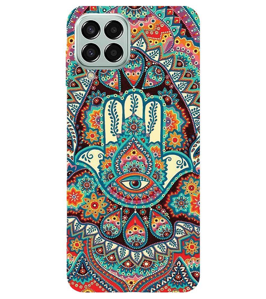 PS1336-Eye Hands Mandala Back Cover for Samsung Galaxy M33