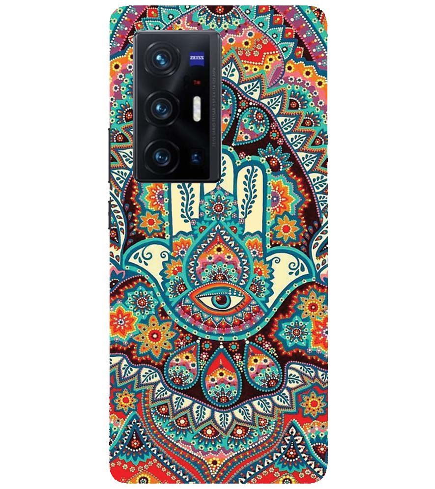 PS1336-Eye Hands Mandala Back Cover for vivo X70 Pro