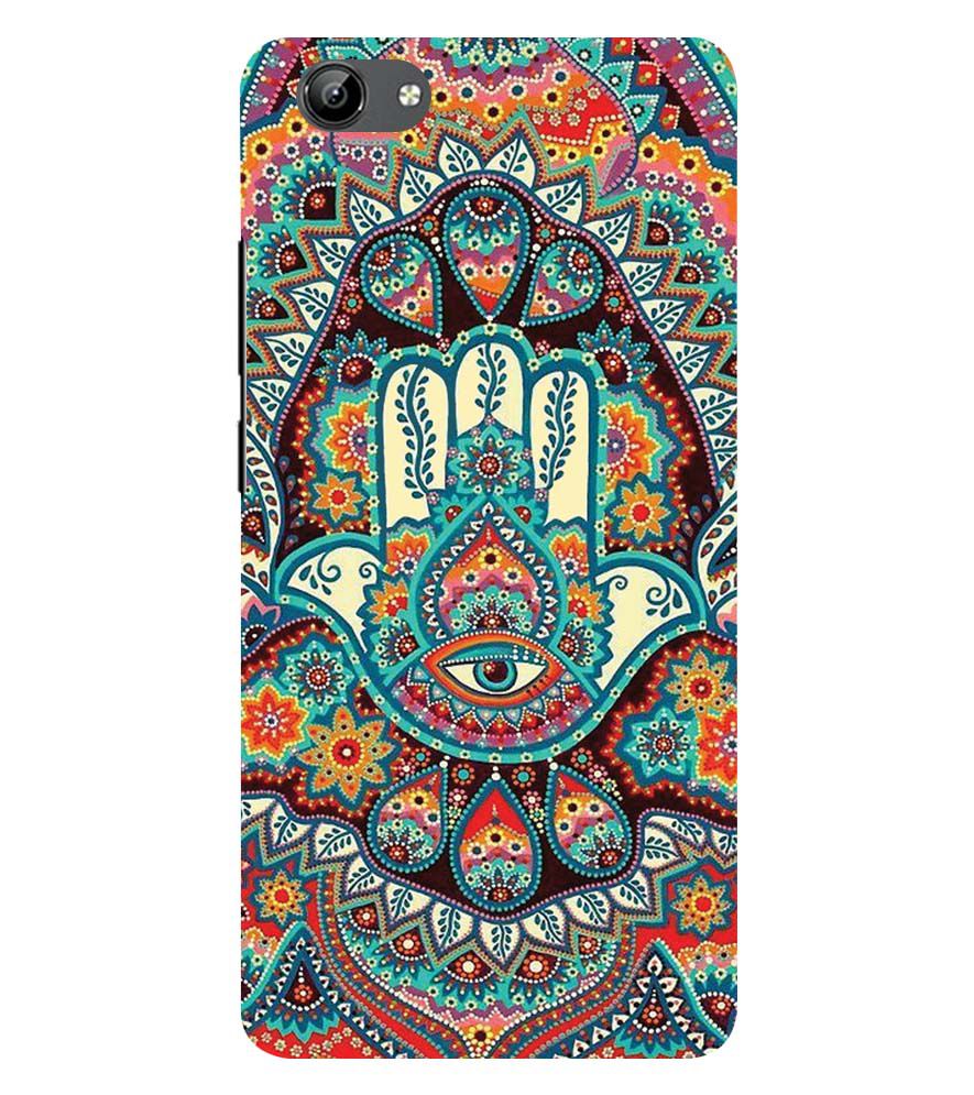 PS1336-Eye Hands Mandala Back Cover for Vivo Y71i