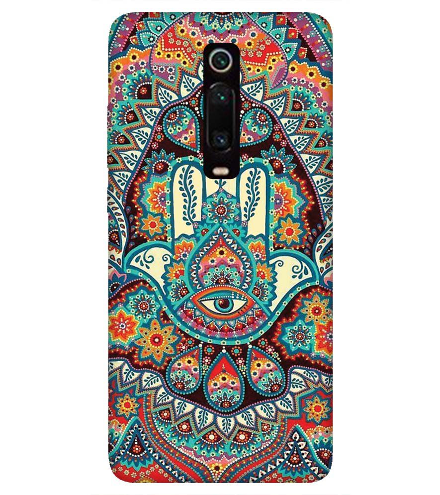 PS1336-Eye Hands Mandala Back Cover for Xiaomi Redmi K20 and K20 Pro