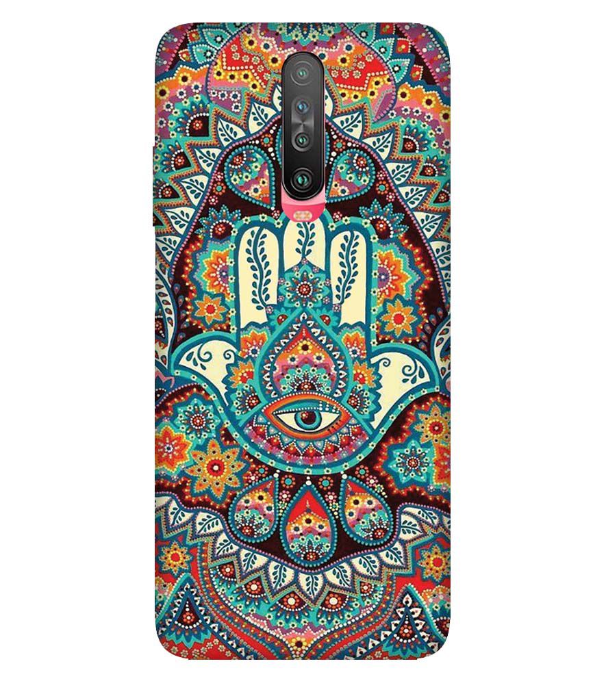 PS1336-Eye Hands Mandala Back Cover for Xiaomi Redmi K30