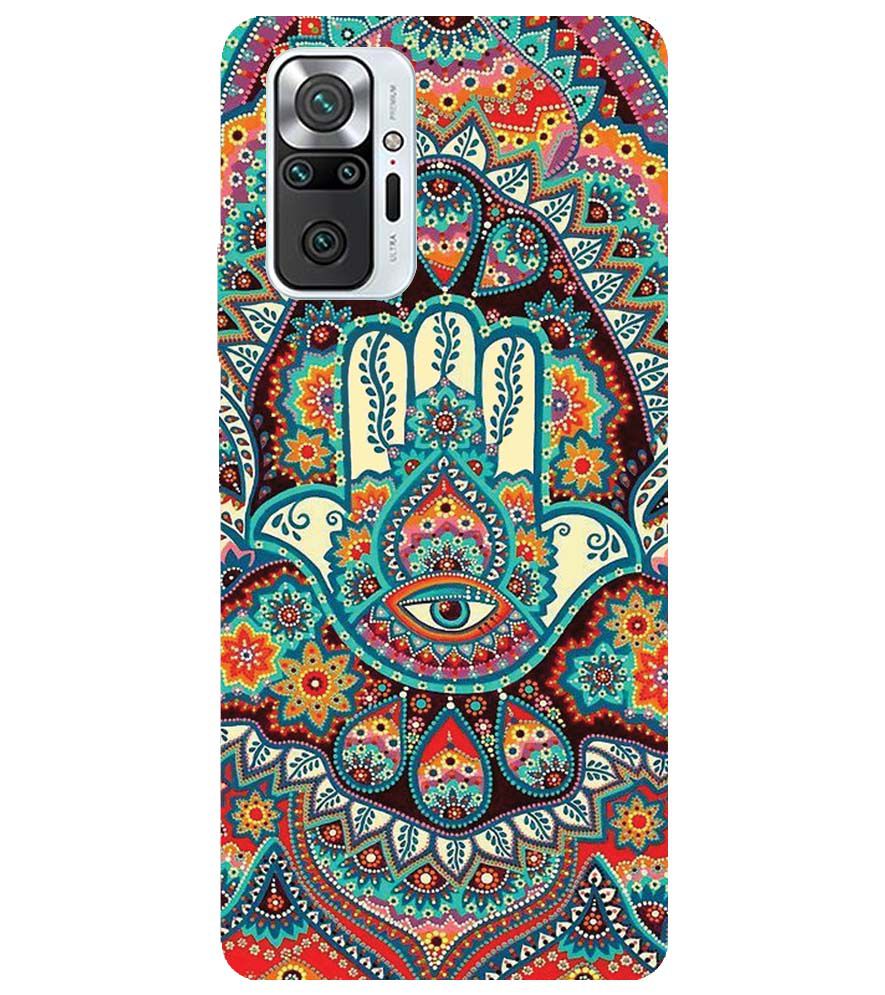 PS1336-Eye Hands Mandala Back Cover for Xiaomi Redmi Note 10 Pro