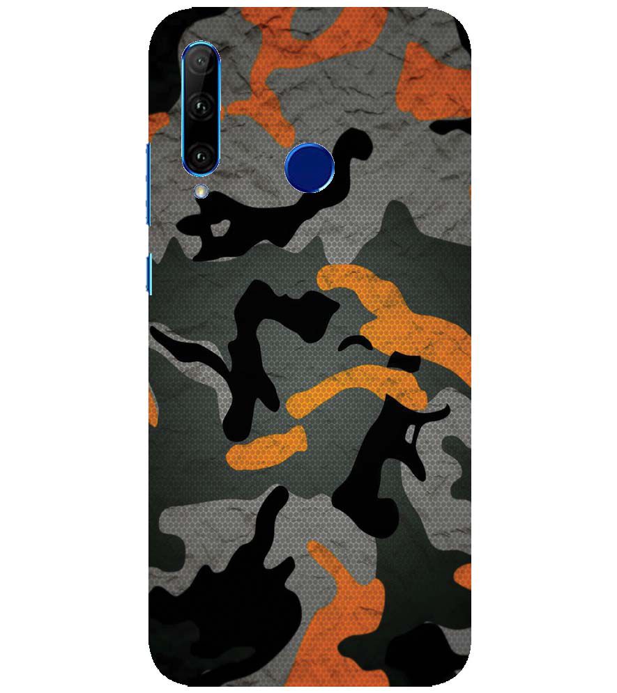 PS1337-Premium Looking Camouflage Back Cover for Huawei Honor 10i
