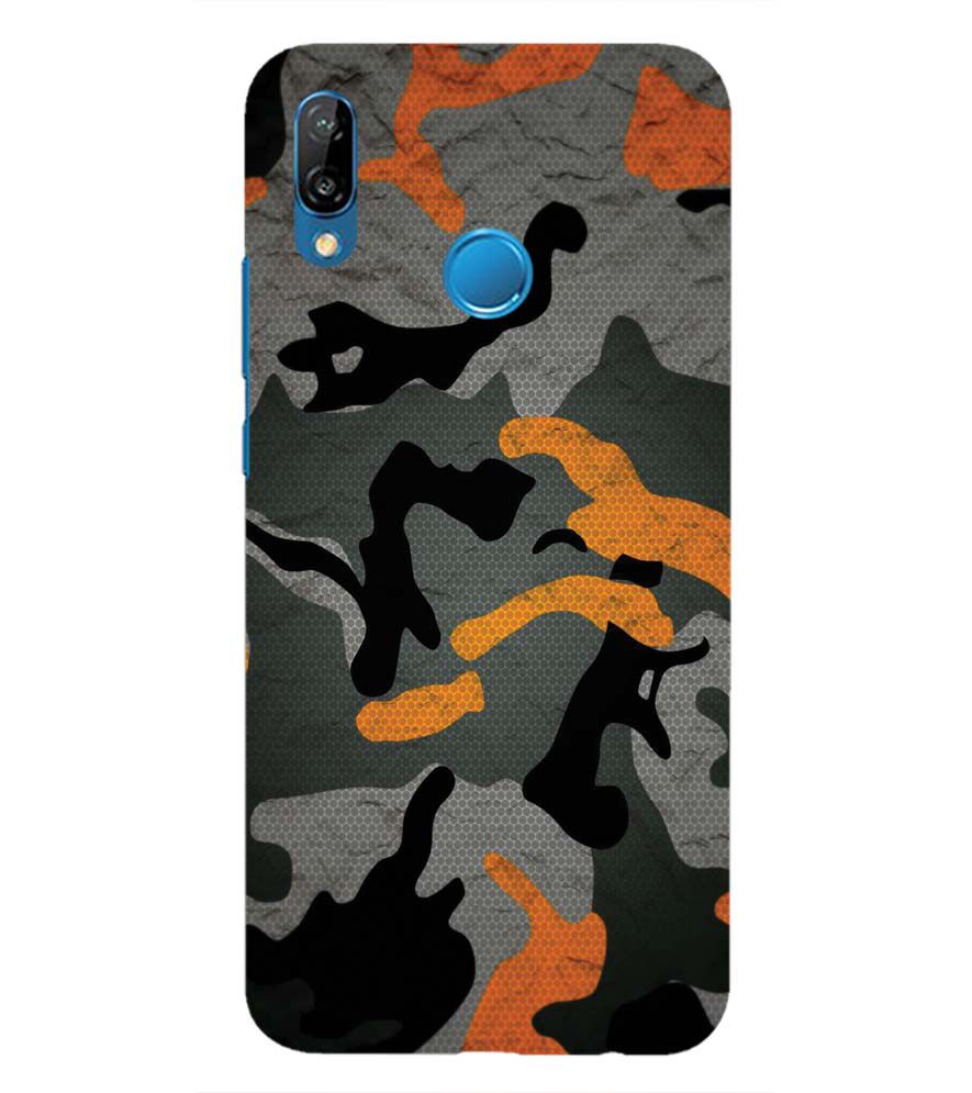 PS1337-Premium Looking Camouflage Back Cover for Huawei Nova 3e
