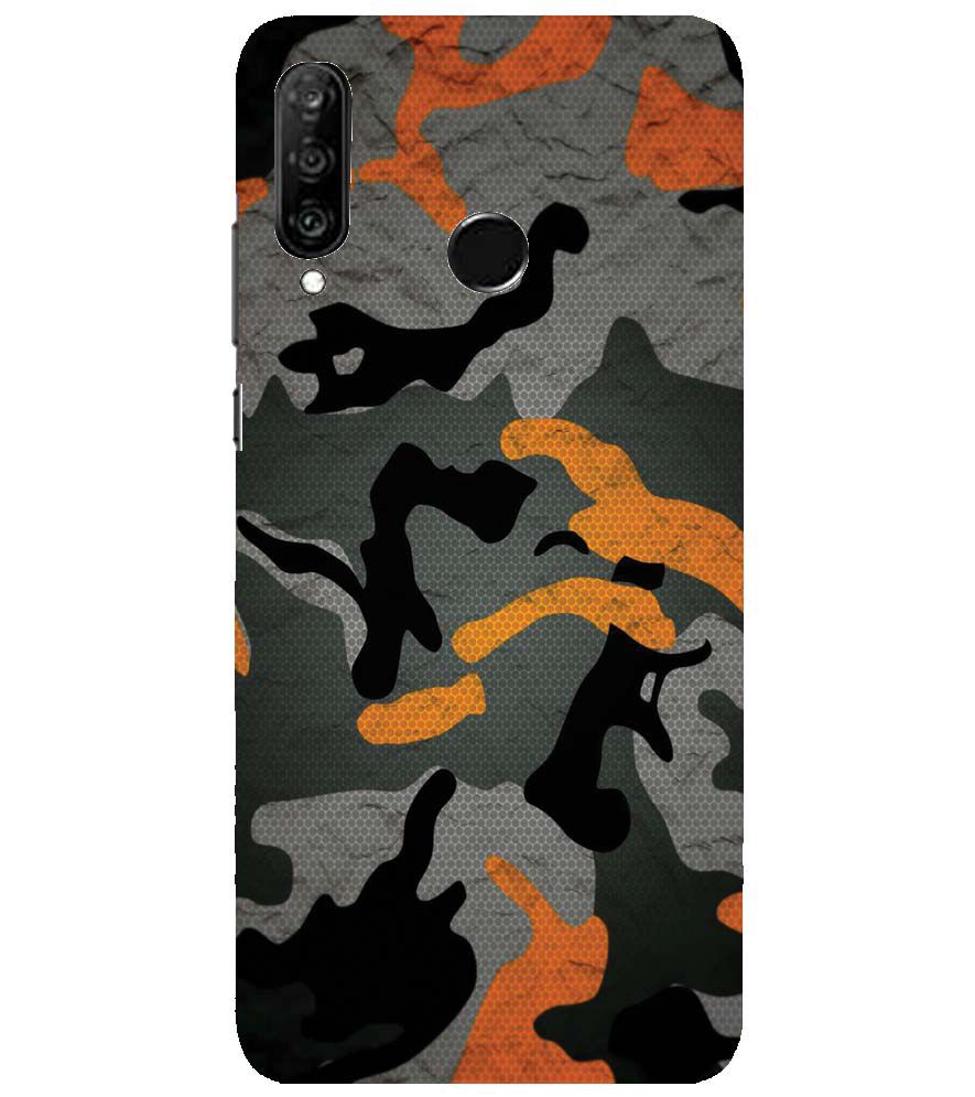 PS1337-Premium Looking Camouflage Back Cover for Huawei nova 4e