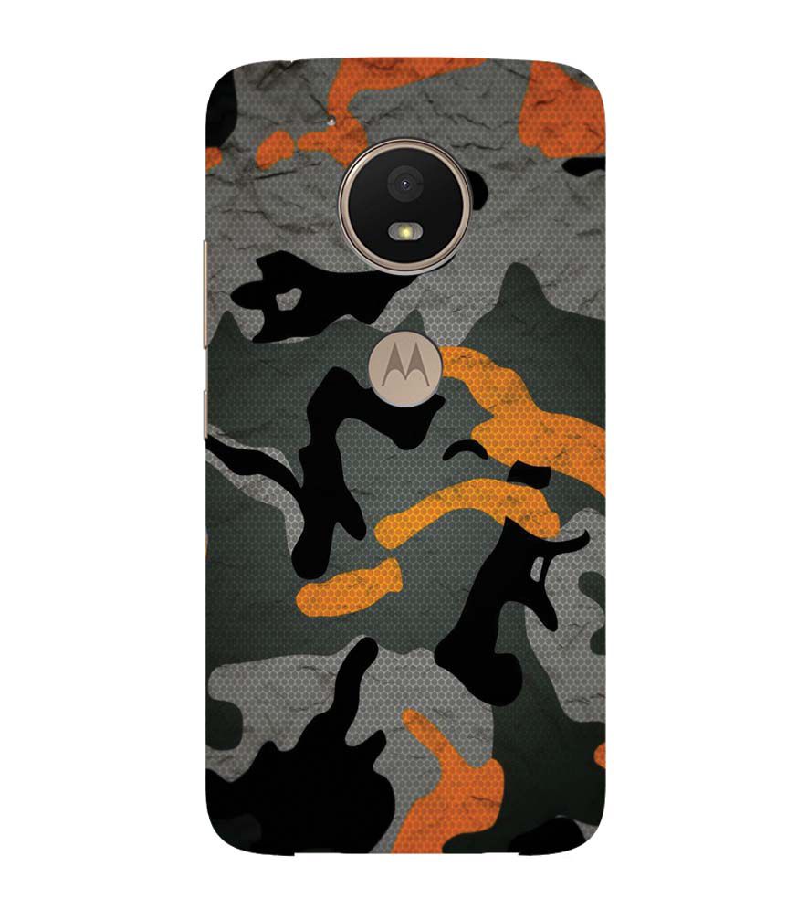 PS1337-Premium Looking Camouflage Back Cover for Motorola Moto E4 Plus