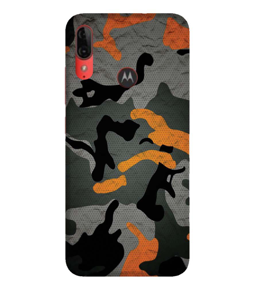 PS1337-Premium Looking Camouflage Back Cover for Motorola Moto E6s