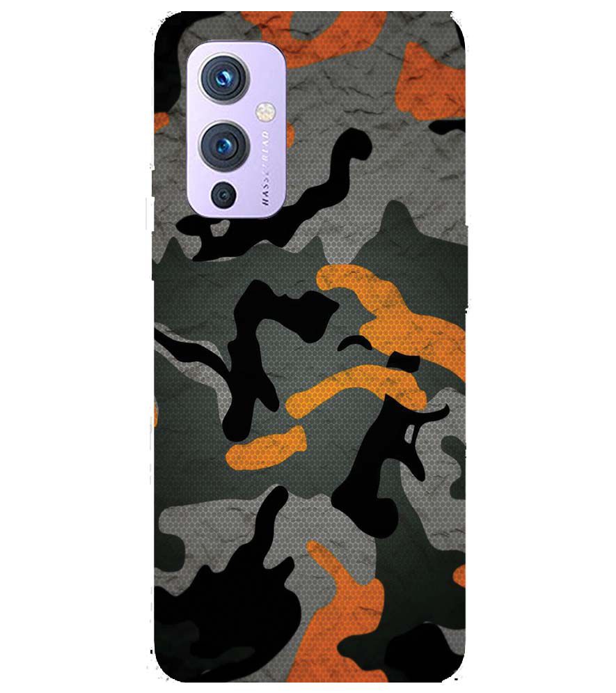 PS1337-Premium Looking Camouflage Back Cover for OnePlus 9