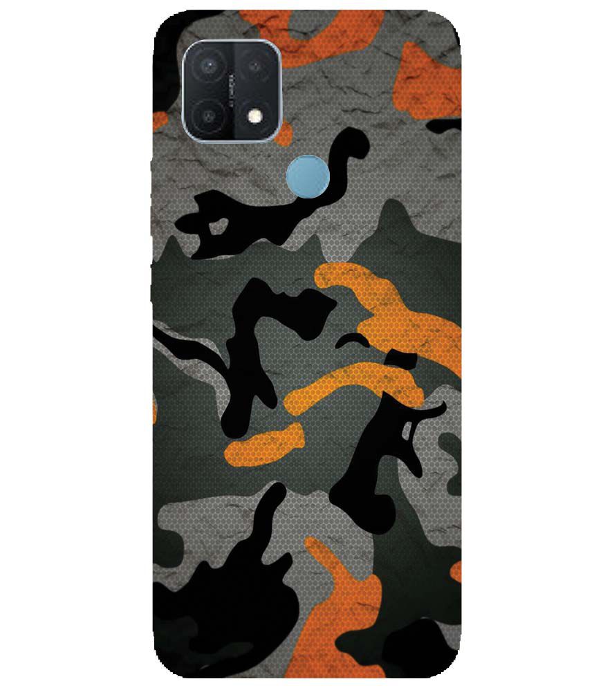 PS1337-Premium Looking Camouflage Back Cover for Oppo A15 and Oppo A15s