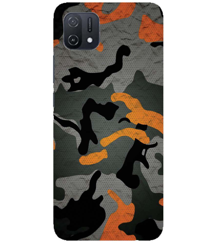 PS1337-Premium Looking Camouflage Back Cover for Oppo A16K