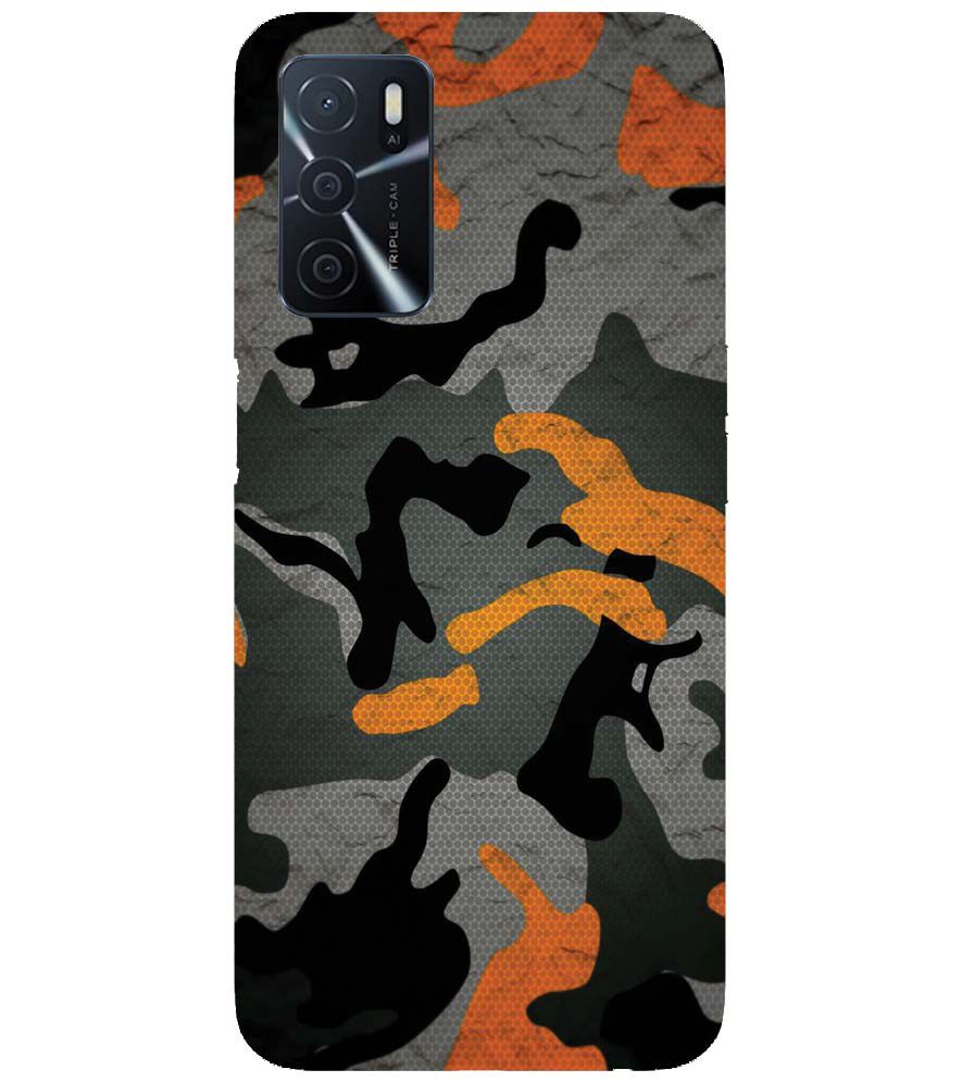 PS1337-Premium Looking Camouflage Back Cover for Oppo A16s