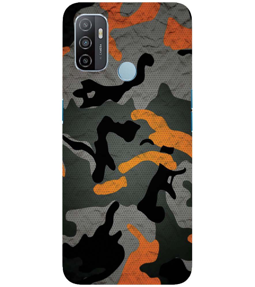 PS1337-Premium Looking Camouflage Back Cover for Oppo A32