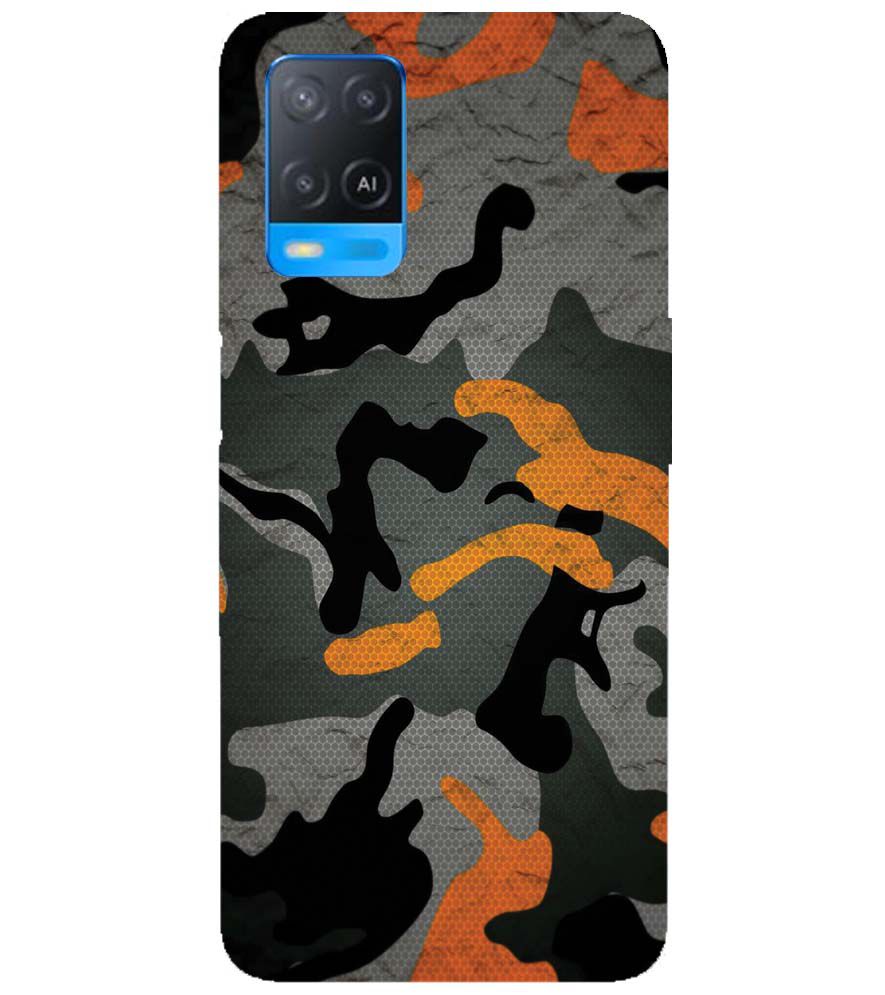 PS1337-Premium Looking Camouflage Back Cover for Oppo A54