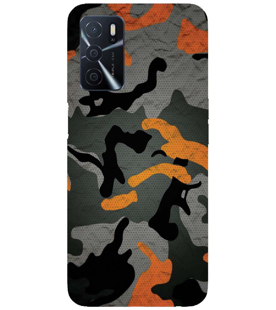 PS1337-Premium Looking Camouflage Back Cover for Oppo A54s