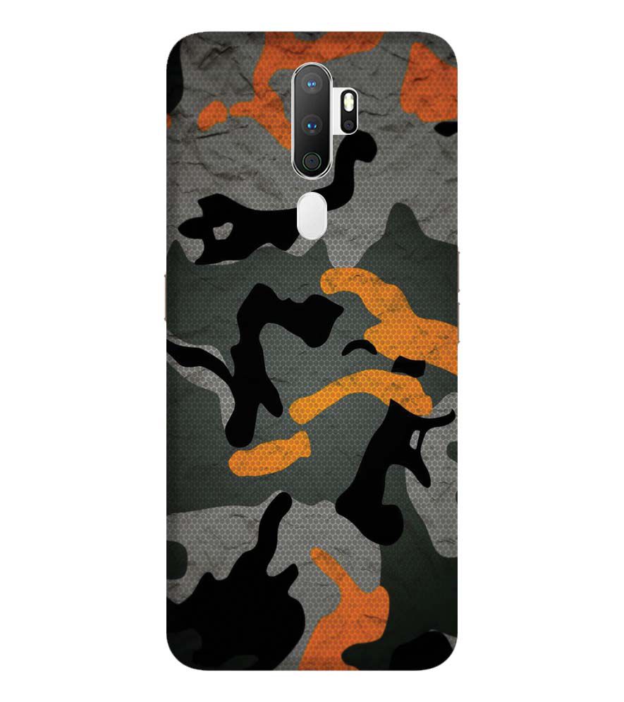 PS1337-Premium Looking Camouflage Back Cover for Oppo A9 (2020)