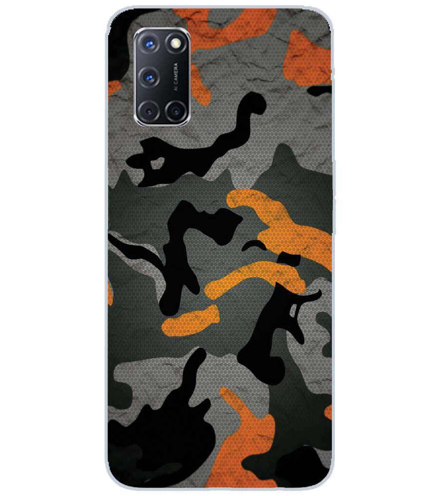 PS1337-Premium Looking Camouflage Back Cover for Oppo A92