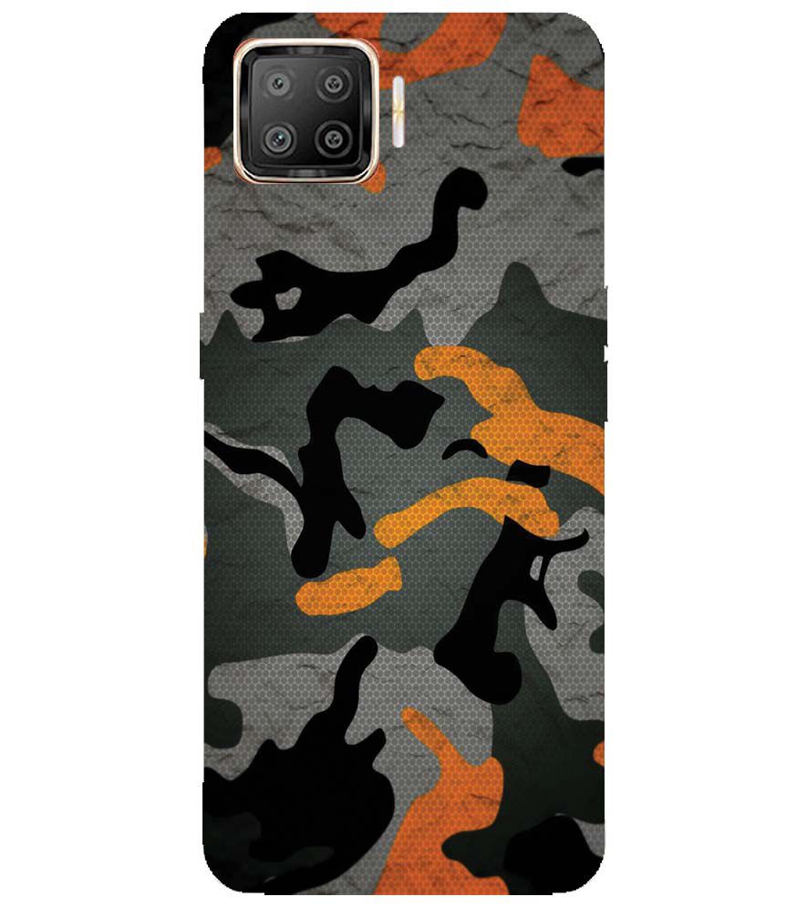 PS1337-Premium Looking Camouflage Back Cover for Oppo F17