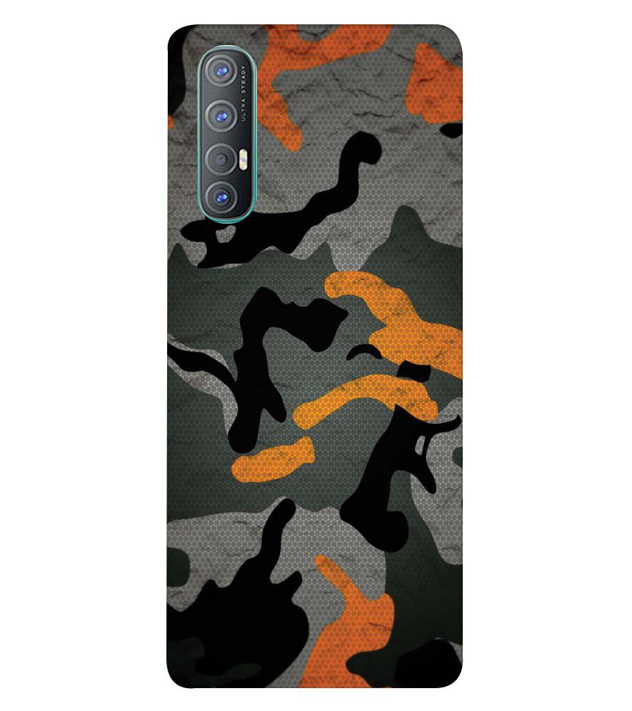 PS1337-Premium Looking Camouflage Back Cover for Oppo Reno3 Pro