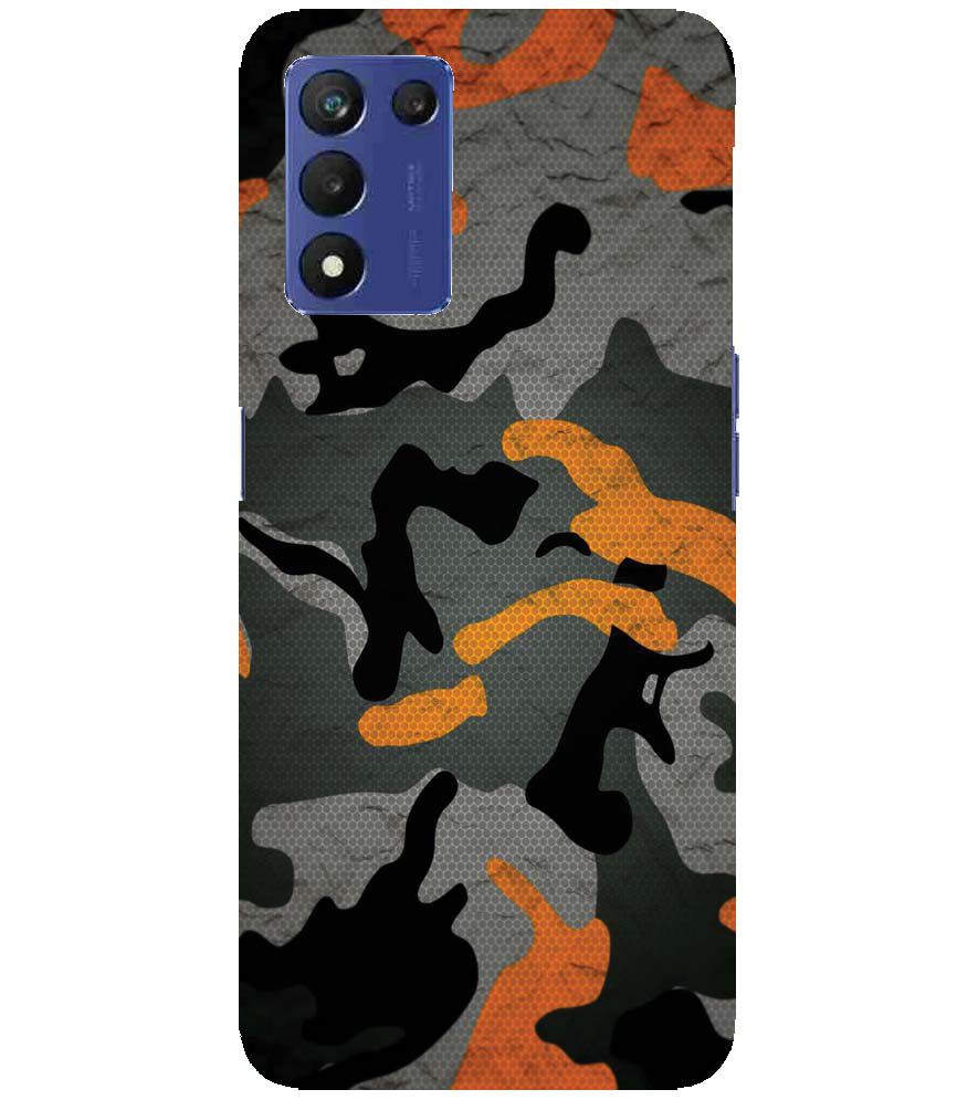 PS1337-Premium Looking Camouflage Back Cover for Realme 9 5G Speed