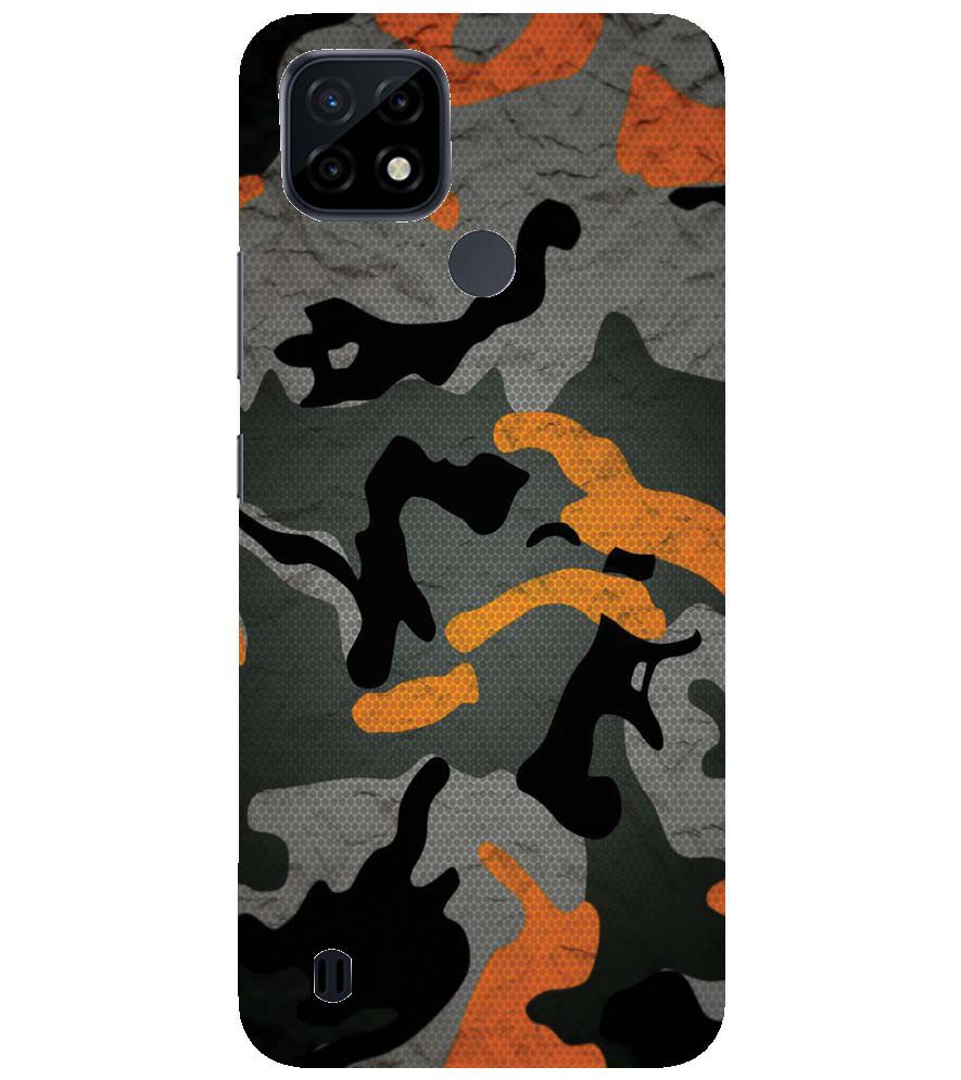 PS1337-Premium Looking Camouflage Back Cover for Realme C21