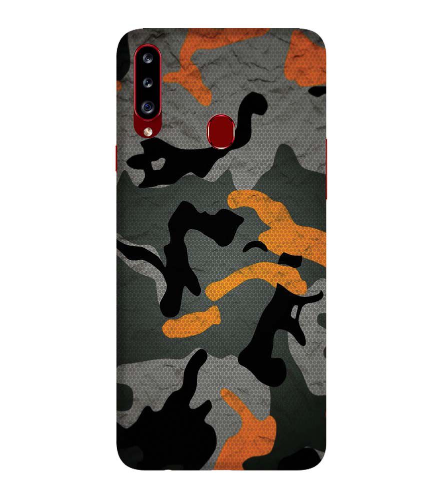 PS1337-Premium Looking Camouflage Back Cover for Samsung Galaxy A20s