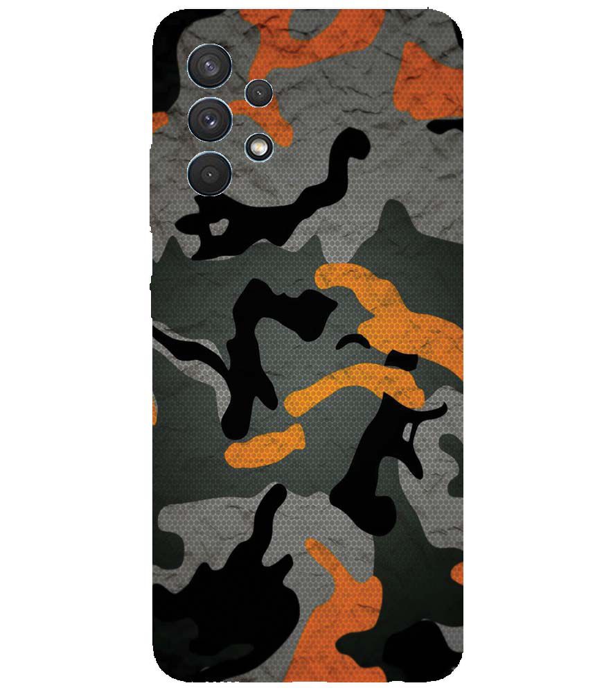 PS1337-Premium Looking Camouflage Back Cover for Samsung Galaxy A32