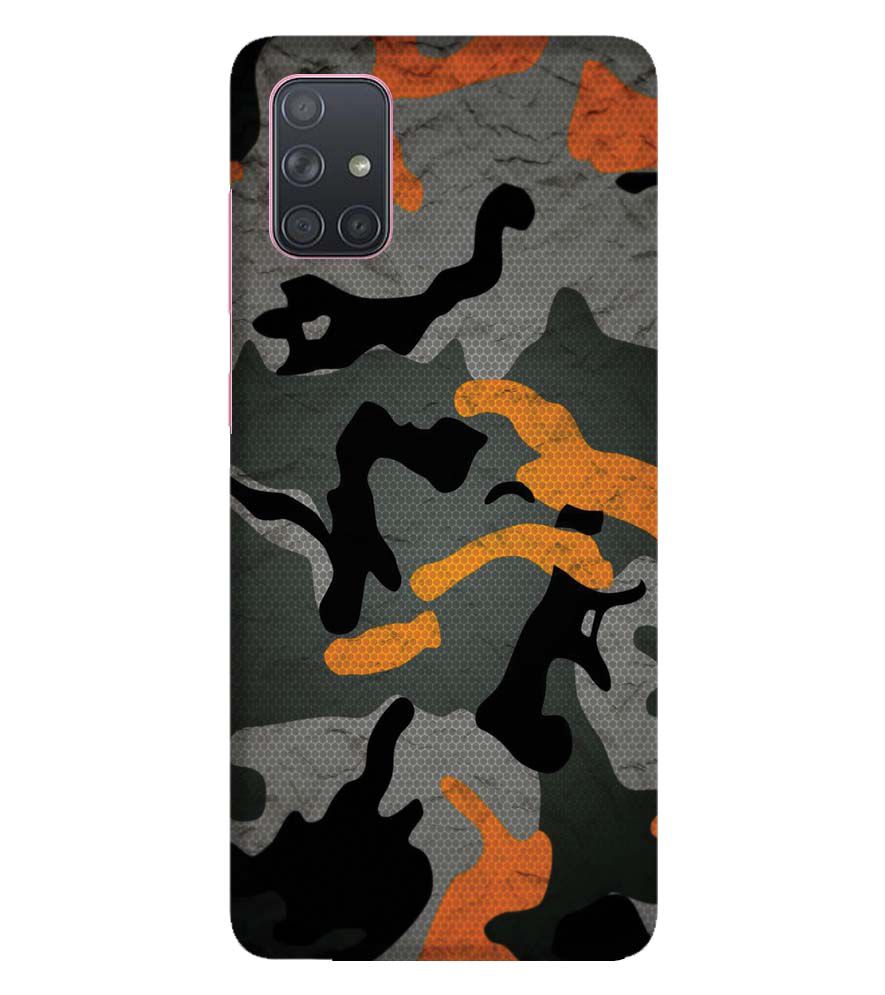 PS1337-Premium Looking Camouflage Back Cover for Samsung Galaxy A71