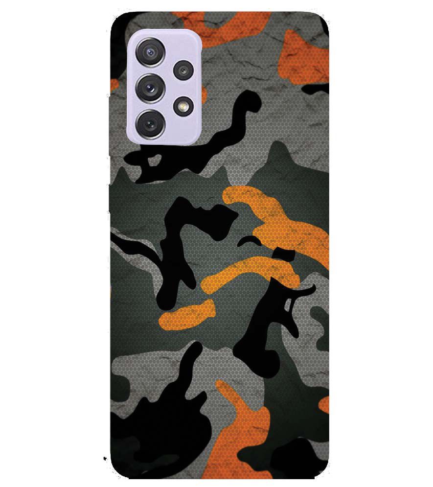 PS1337-Premium Looking Camouflage Back Cover for Samsung Galaxy A72