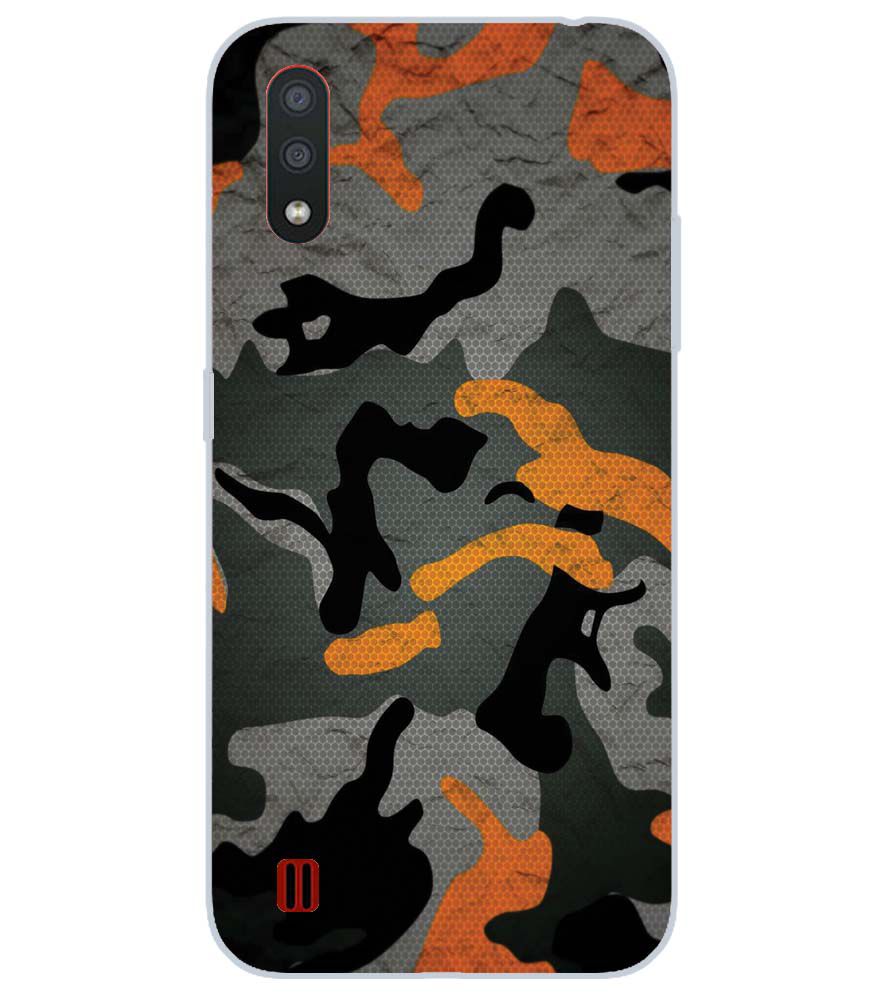 PS1337-Premium Looking Camouflage Back Cover for Samsung Galaxy M01
