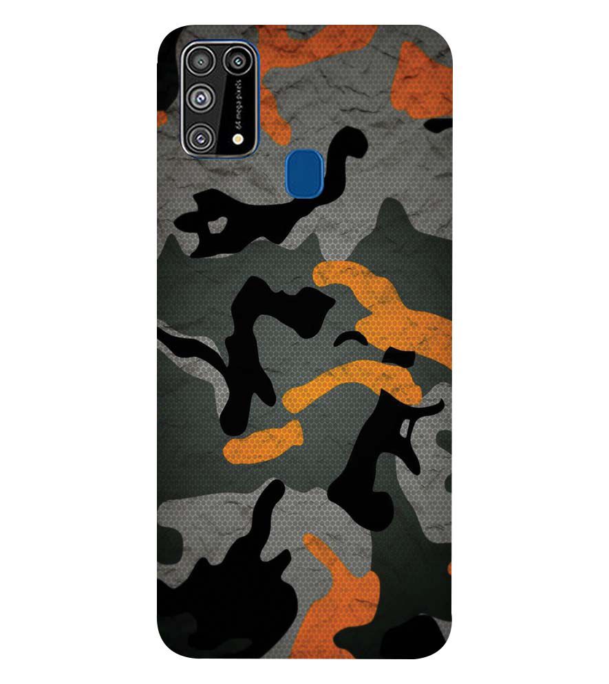 PS1337-Premium Looking Camouflage Back Cover for Samsung Galaxy M31