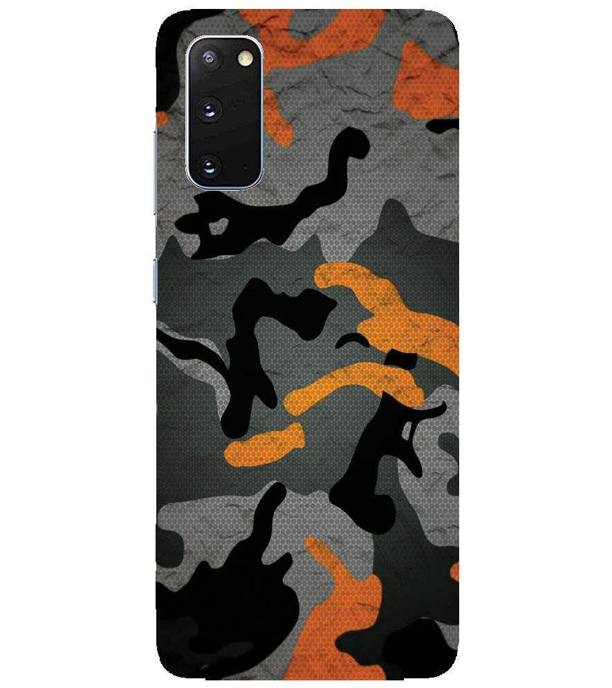 PS1337-Premium Looking Camouflage Back Cover for Samsung Galaxy S20 5G
