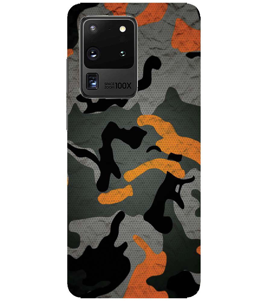 PS1337-Premium Looking Camouflage Back Cover for Samsung Galaxy S20 Ultra 5G