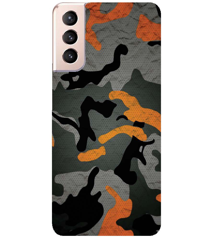 PS1337-Premium Looking Camouflage Back Cover for Samsung Galaxy S21+ 5G
