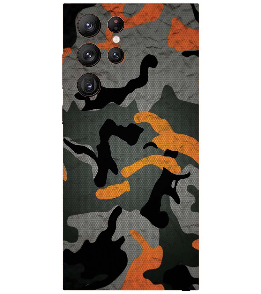 PS1337-Premium Looking Camouflage Back Cover for Samsung Galaxy S22 Ultra 5G