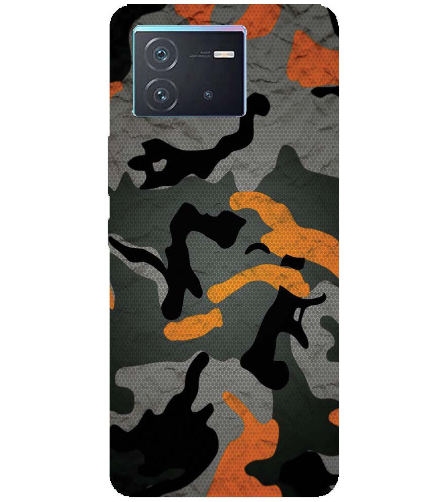 PS1337-Premium Looking Camouflage Back Cover for vivo iQOO Neo 6
