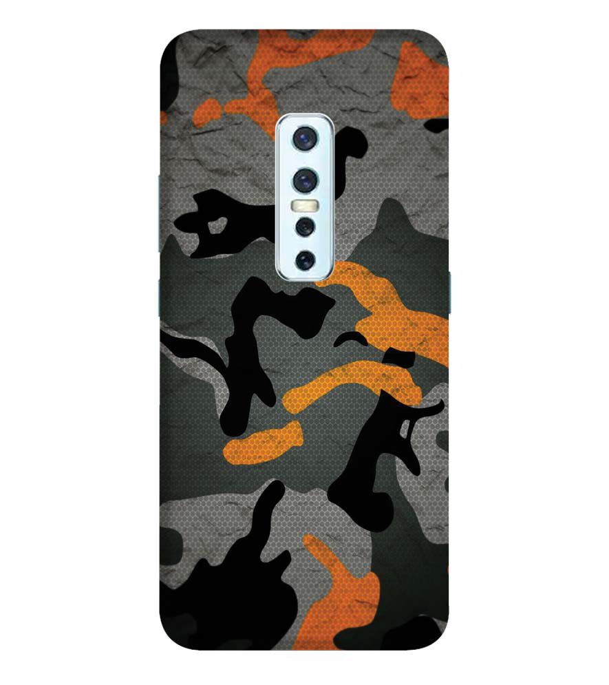 PS1337-Premium Looking Camouflage Back Cover for Vivo V17 Pro